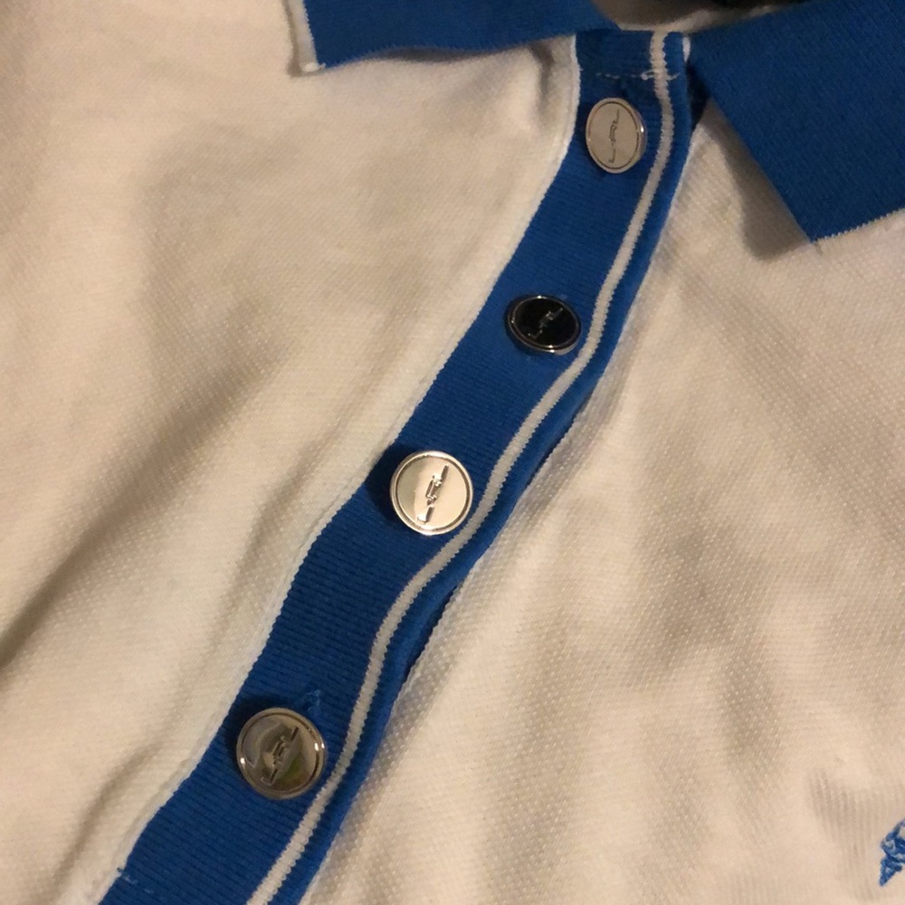 Ralph lauren active polo blue white vintage XL - Picture 9 of 9
